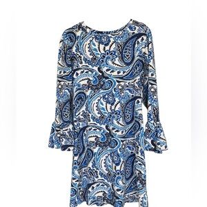 IBKUL Blue and White Dress Size Small